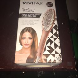 Vivitar Ceramic Straighten Hair Brush 