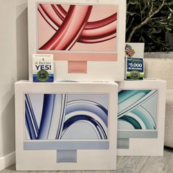 24” Apple iMac m4 chip 8 core 16gb 256gb Floor model 