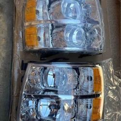 07-13 Chevy Silverado Headlights Faros Calaveras Micas Luces 