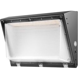 Dimmable 80W LED Wall Pack Light with Dusk to Dawn Photocell, 100-277V 11200LM 400-600W HPS/HID Equiv., 5000K Daylight Outdoor Security Lighting, UL/D