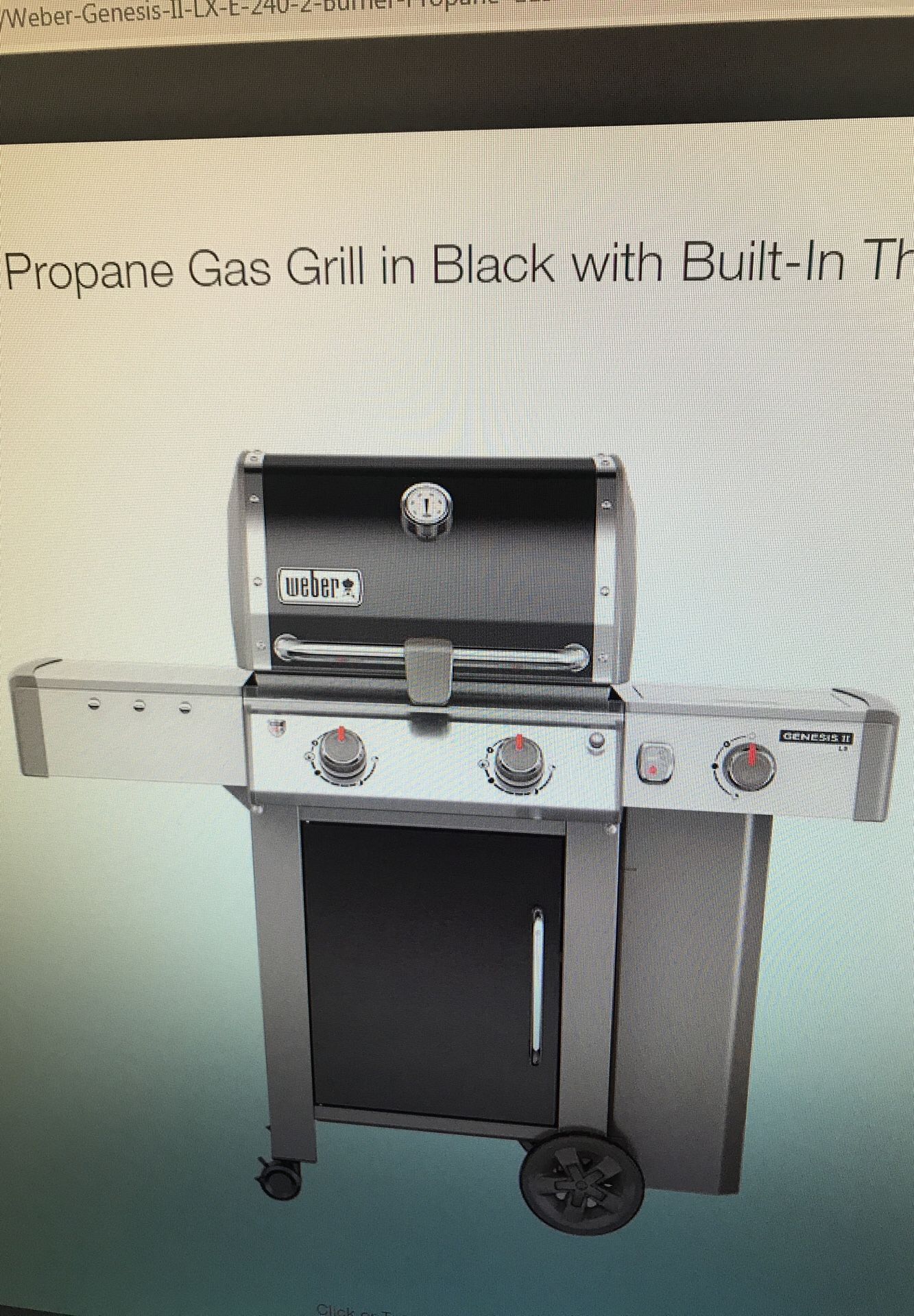 Weber Genesis II LXE 240 LP Black