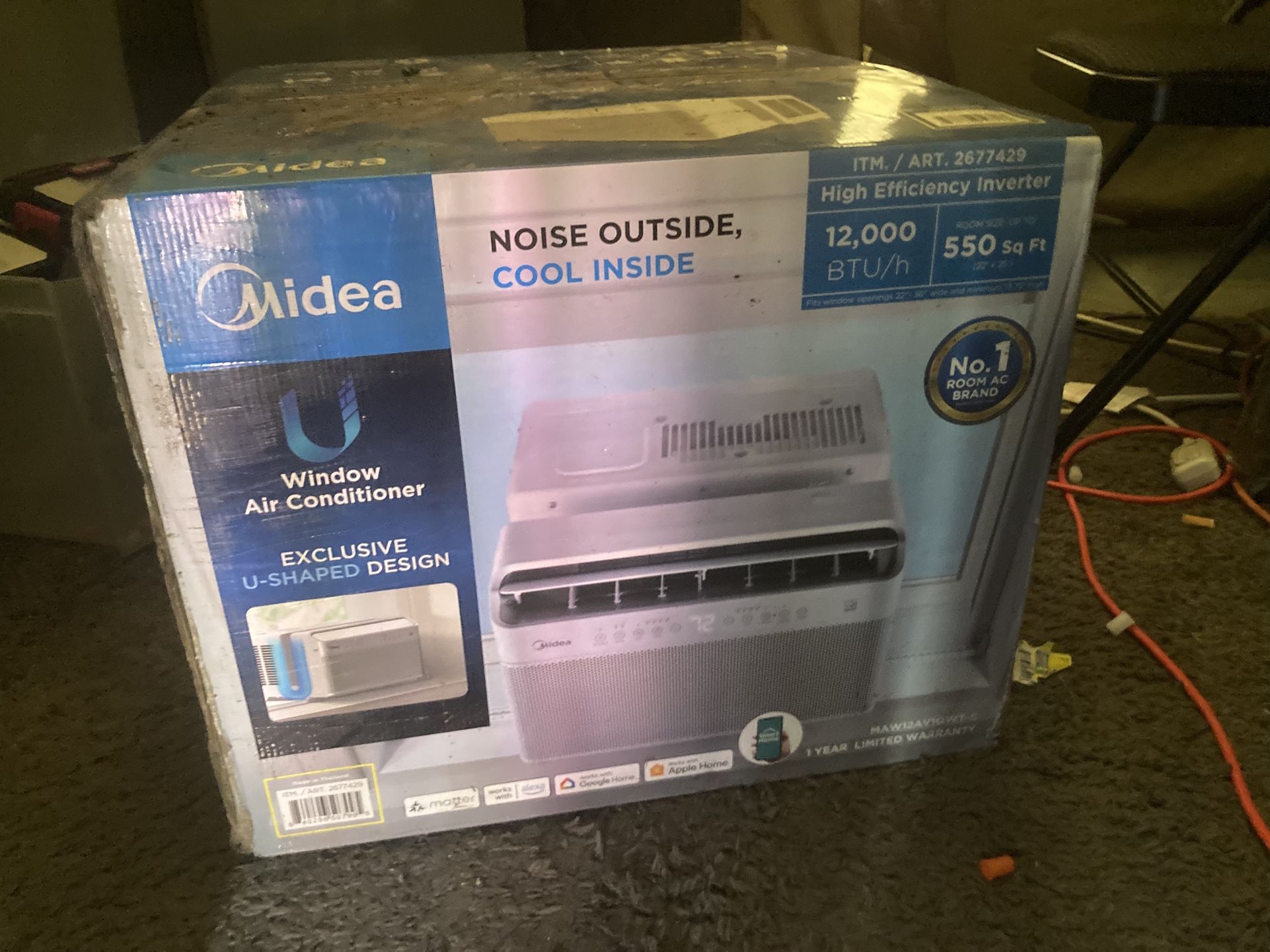 New A/c Unit: 500 Sq Ft + 12,000 BTU/h