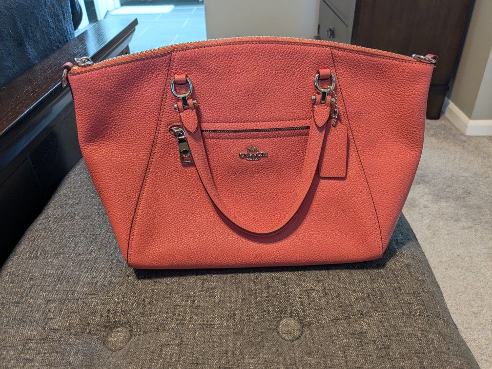Pink/Coral Coach Purse