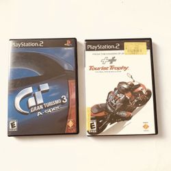 Gran Turismo 3 A-spec Video Game - PlayStation 2 & Tourist Trophy PS2 Games Lot. Condition is Very Good from my personal collection .