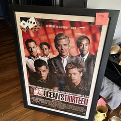 Ocean’s Thirteen Cast-Signed Framed Poster – $4,500