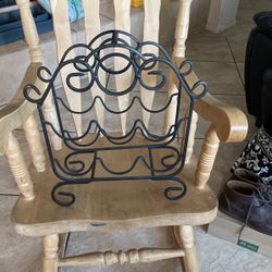 Wrought iron wine rack