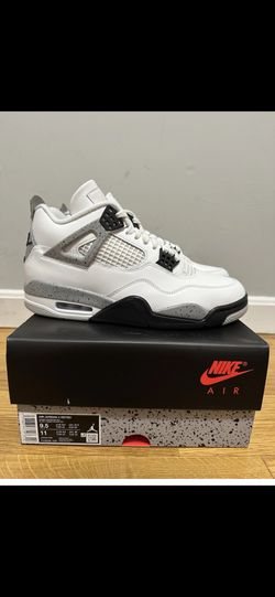 DS JORDAN 4 WHITE CEMENT SIZE 9.5