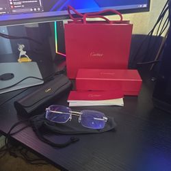 Cartier Glasses Silver 