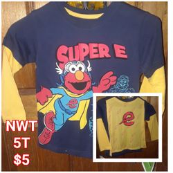 NWT Elmo Long sleeve 5T