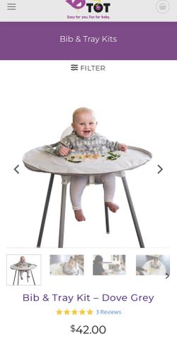 Tiny Tot Bib + Tray Kit