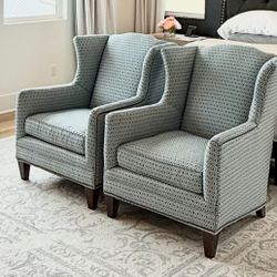 Blue Macys Armchairs