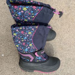 Like New Kamik Snowbank 2 Navy Waterproof Winter Boots 5us
