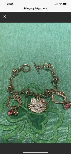 Hello Kitty goldtone bracelet