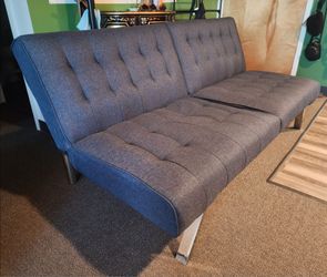Convertible Navy Blue Sofa Futon