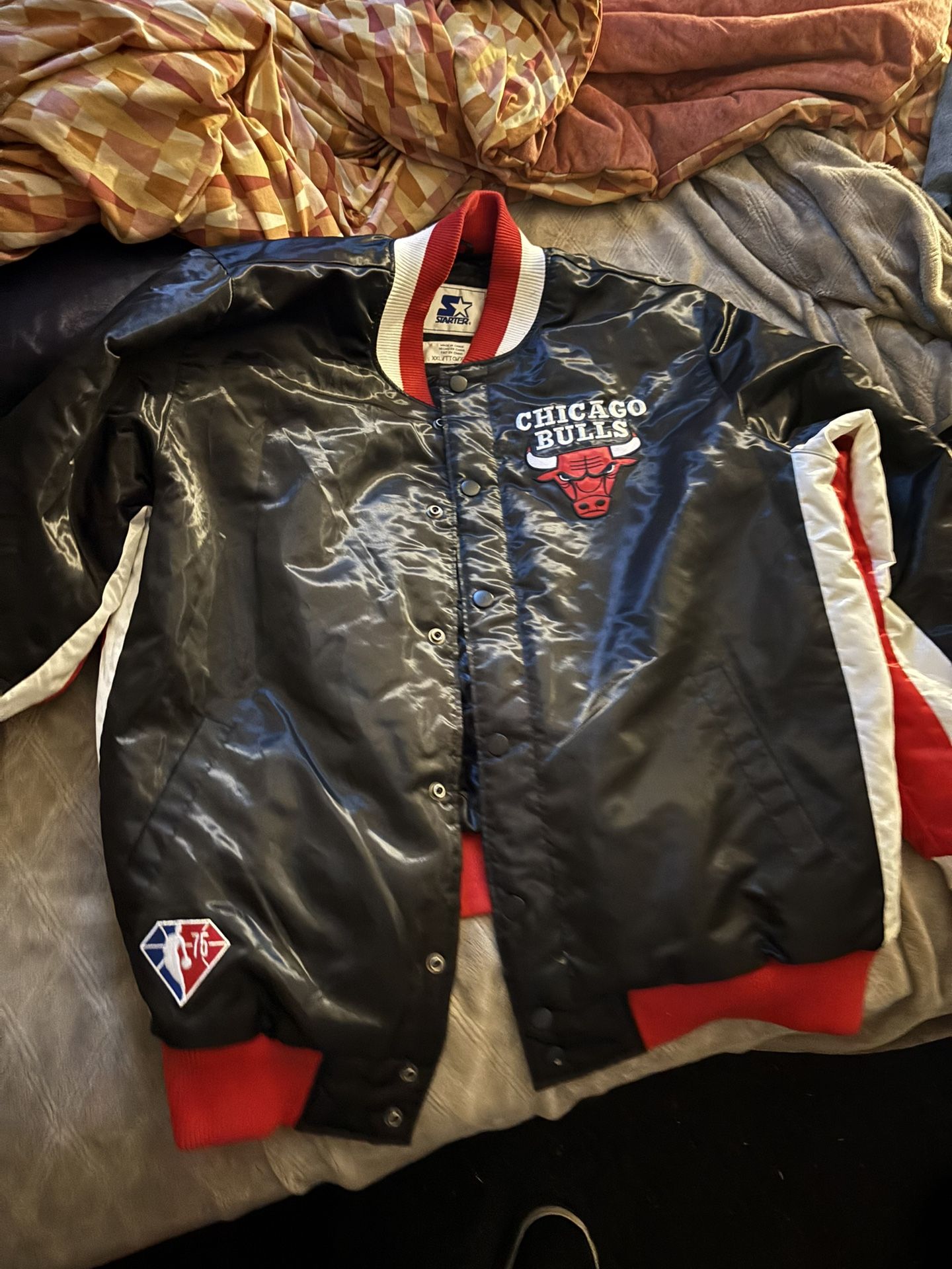 Bulls Starter Jacket On Sale Today For The Low Size Xxl