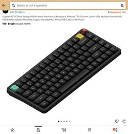 Nuphy Air75 V3 75% Bluetooth Hot Swappable Mechanical Keyboard