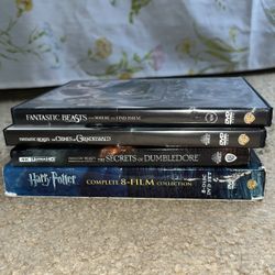 harry potter and fantastic beasts DVDs