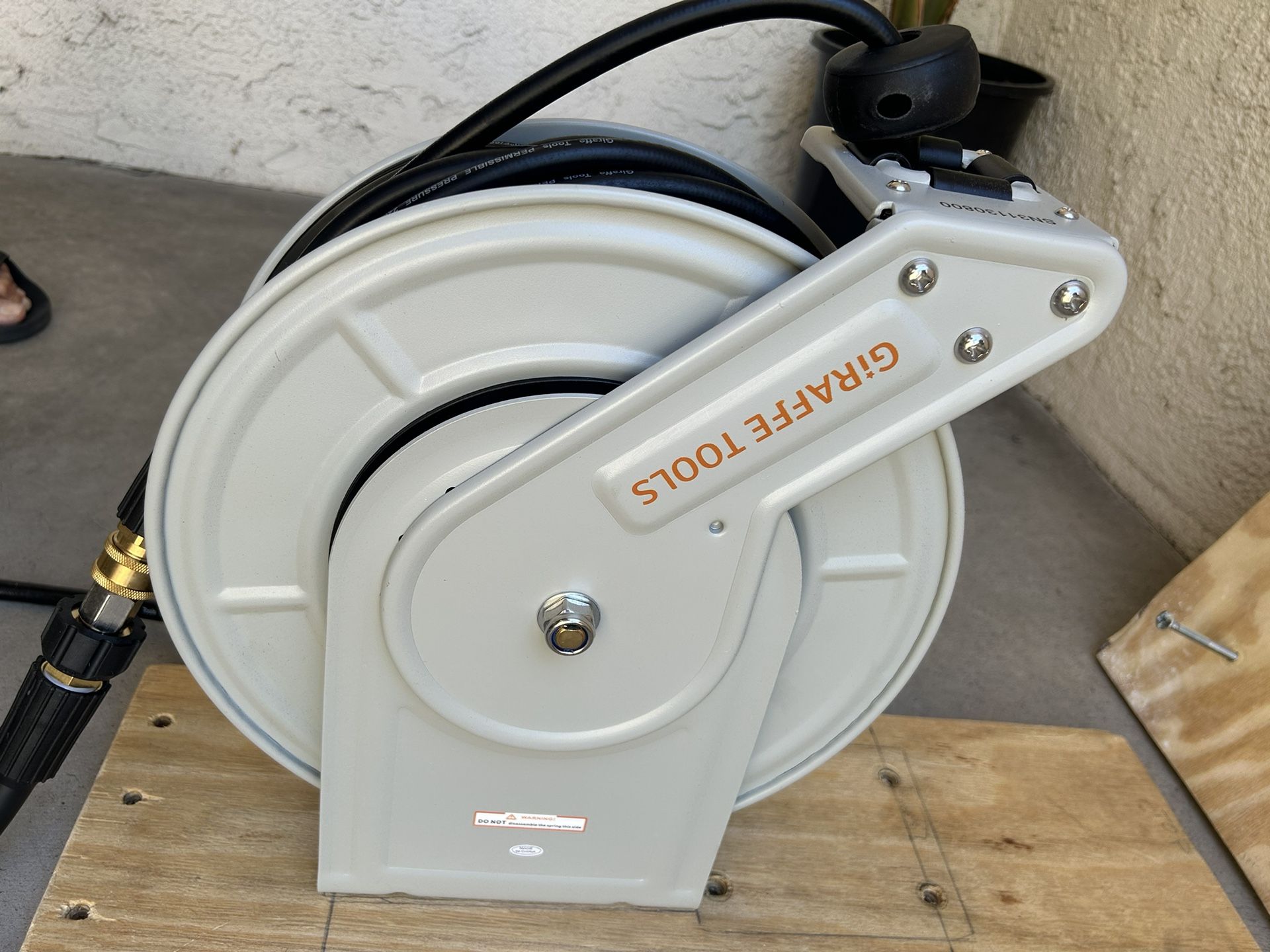 Pressure Washer Hose Reel, 1/4" x 65 ft