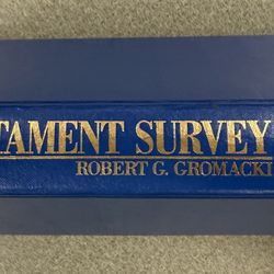 Hardbound book titled “New Testament Survey”.  