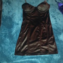 stupid in love black mini dress