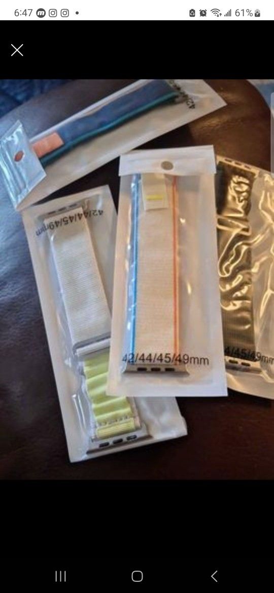 4 Pack Loop Compatible with Apple Watch Band 42mm 45mm 44mm 49mm