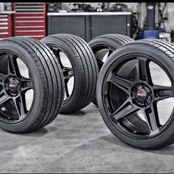 (4) 20x9.5 DODGE CHALLENGER CHARGER SRT HELLCAT BLACK WHEELS RIMS TIRES DEMON RT-WE FINANCE 