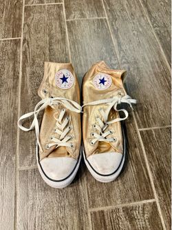 Size 11 Rose Gold High Top Converse