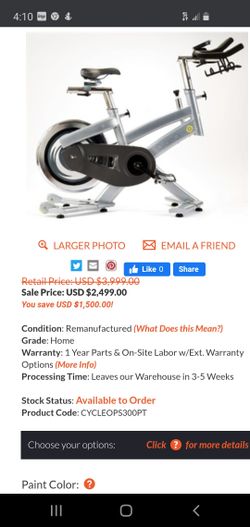 Top of the line like new workout bike
