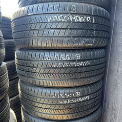 215/55/18 Yokohama Set Of Used Tires Installed And Balanced