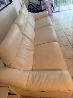Leather sofa
