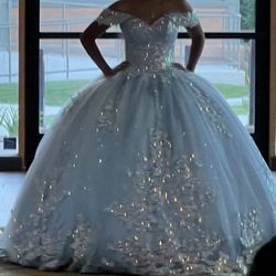 Light Blue Quinceañera Dress