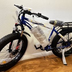 AMYET EB26 brand new E-bike with rack bag, white and black color available