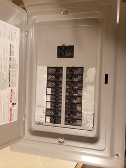 Breaker pane with breakers