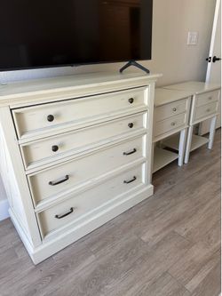 Dresser and Two Nightstands