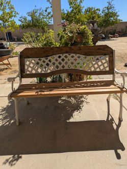 Vintage park bench