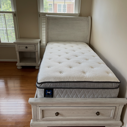 Full  bed  with side desk and mattress