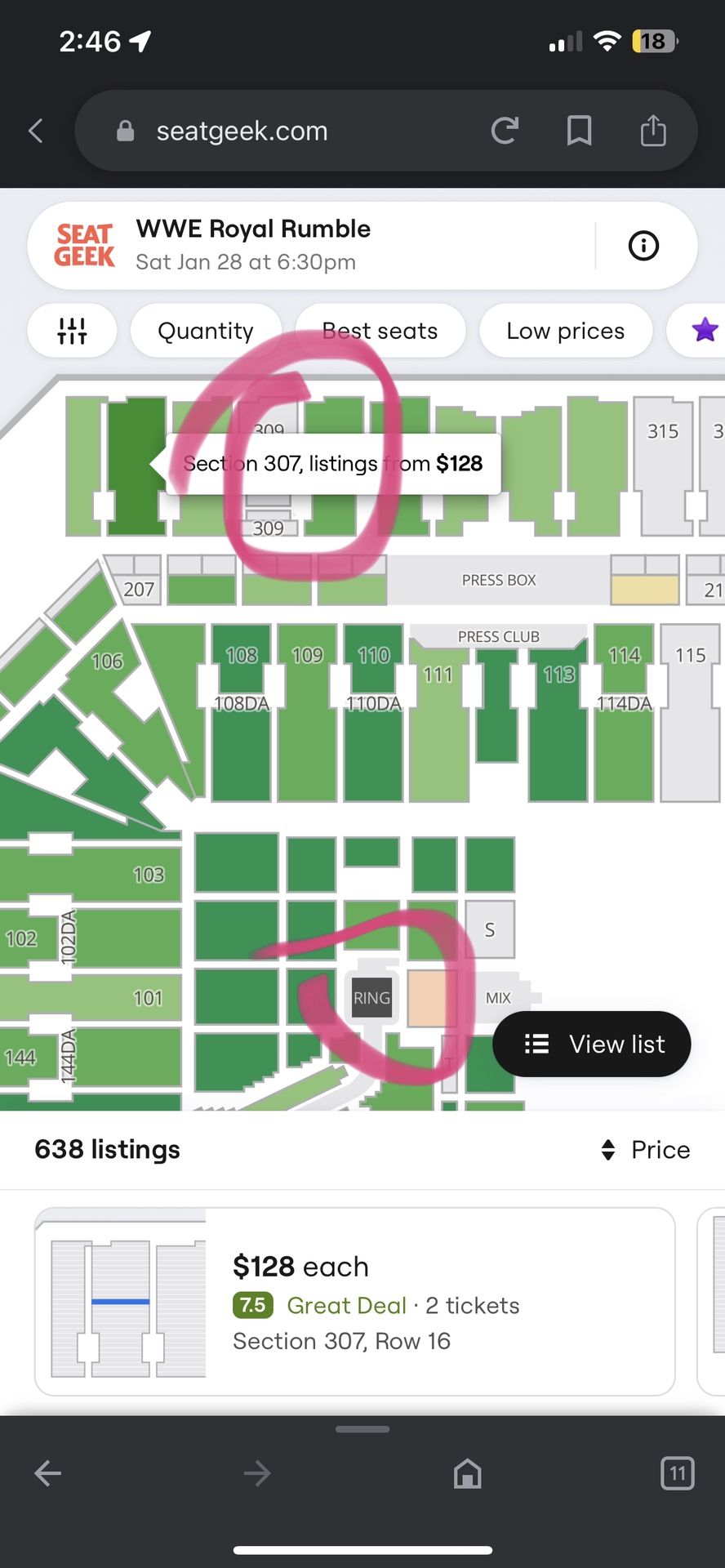 Tickets To Royal Rumble Jan 28
