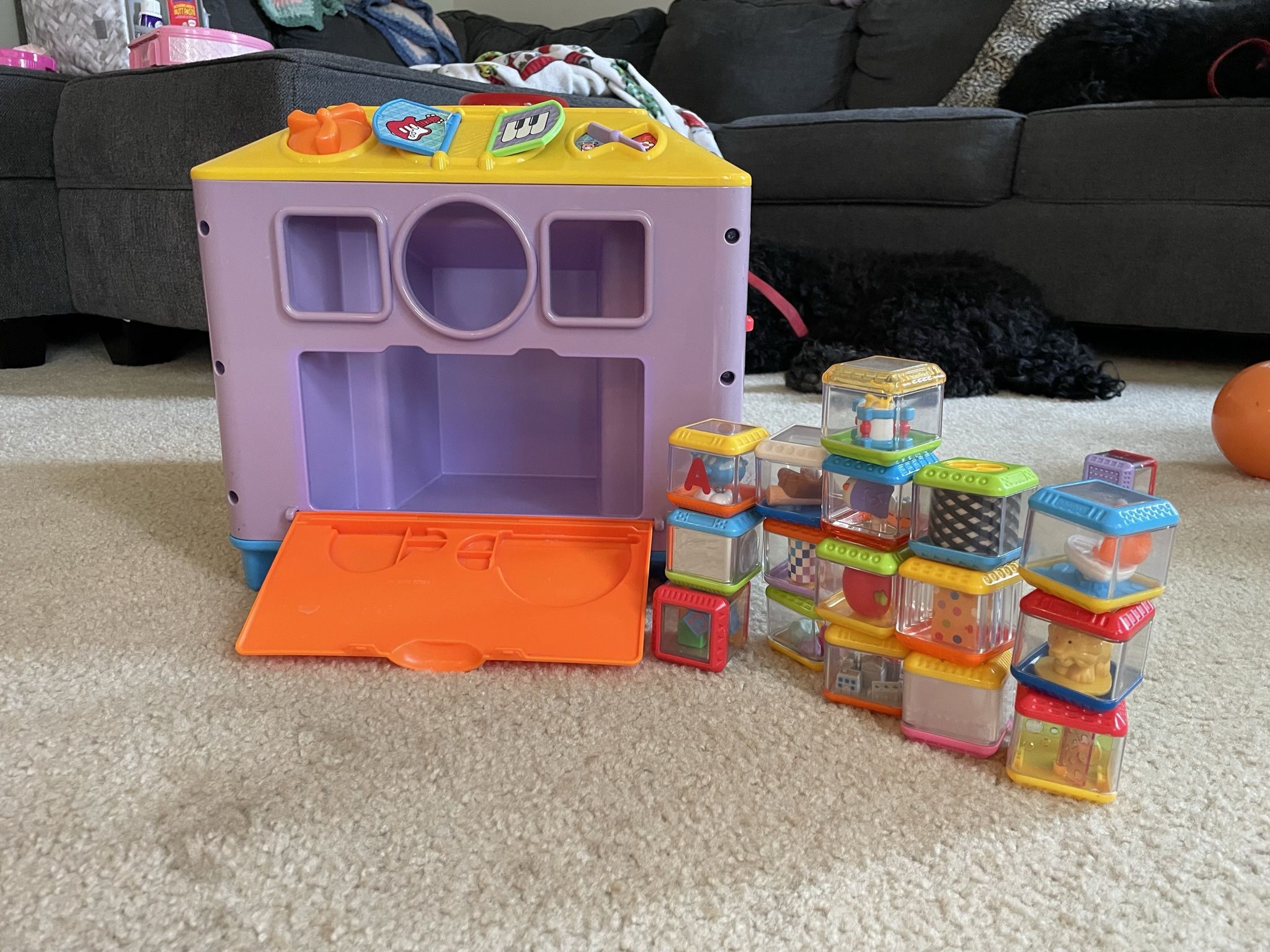 Fisher Price vintage Incrediblock and Peek a Blocks set!