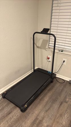 Compact Walking Treadmill with Handlebar