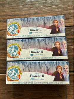 Disney Frozen Bags Party Sandwich Ziploc