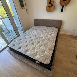 Modern Bed with Frame - Great Condition!