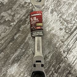 Husky 5/8" 12 Point SAE Flex Head Ratcheting Combination Wrench A3