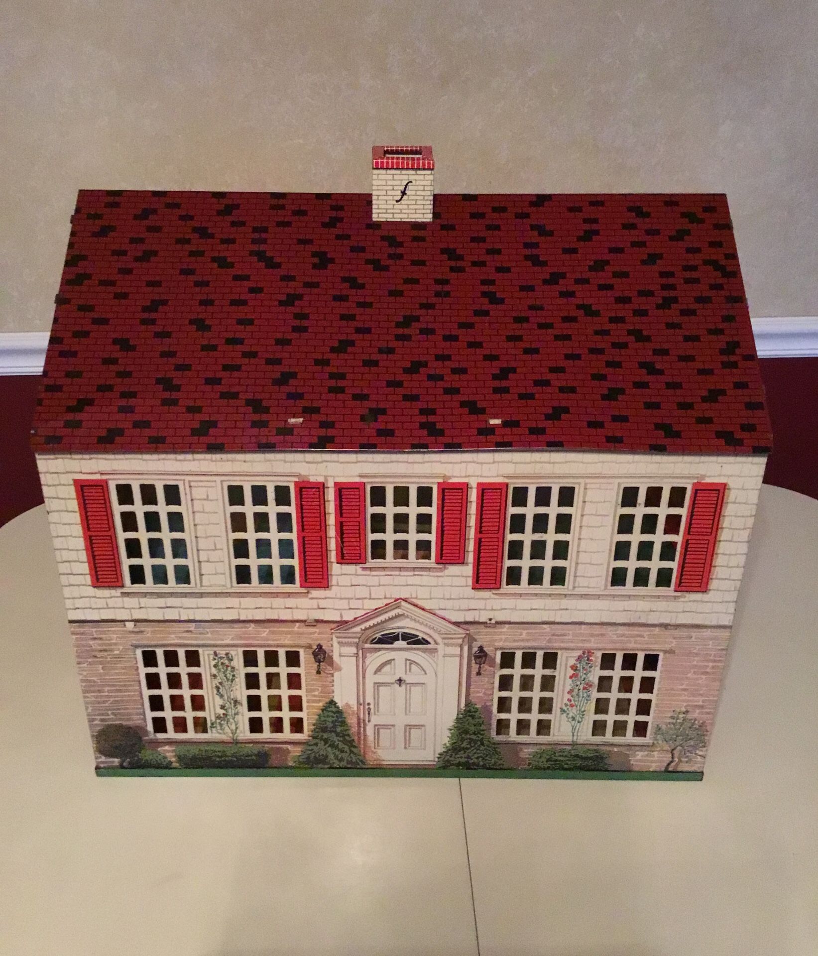 Vintage National Can Company Tin Colonial Dollhouse