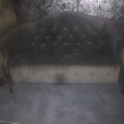 Grey Loveseat 