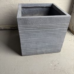 Grey Ceramic Planter