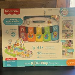 Fisher-Price Baby Playmat Deluxe Kick & Play Piano Gym