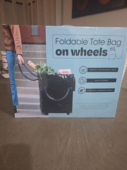 Foldable Tote Bag on Wheels