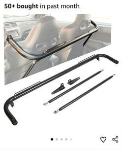 New 49" Harness Bar Racing Safety Seat Belt Rod Compatible with Ford Honda Mitsubishi and more, Works with All 4-Point, 5-Point and 6-Point Seat Belts