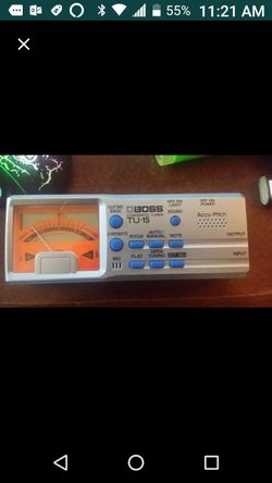 Boss Tu 15 guitar, bass, instrument tuner