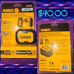 DEWALT Jobsite Pro‑X1 True Wireless Earbuds – Brand New Sealed